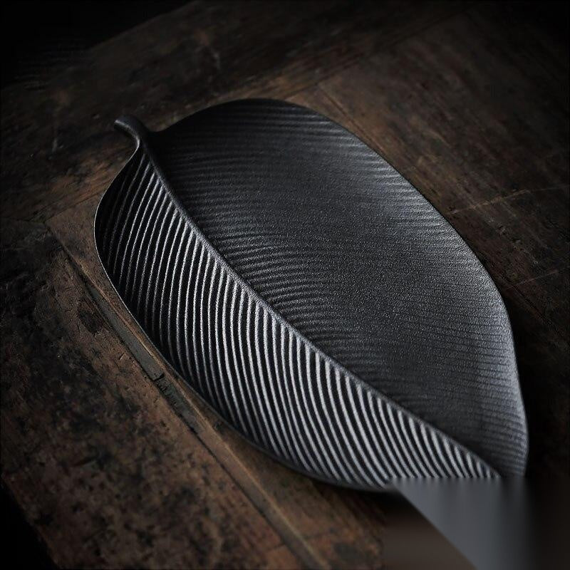 Plateau à thé japonais moderne « Vanille »