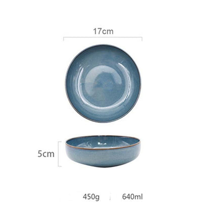 Assiette japonaise en céramique « Shimokita »