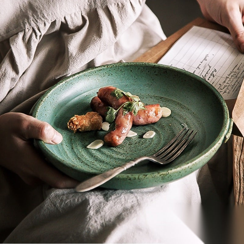 Assiette japonaise en céramique « Shirakawa »