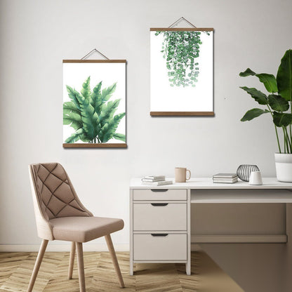 Cadre de suspension en pour affiche en bois naturel (2 couleurs) « Noren »