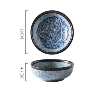 Bol à riz motif traditionnel japonais « Soleil »