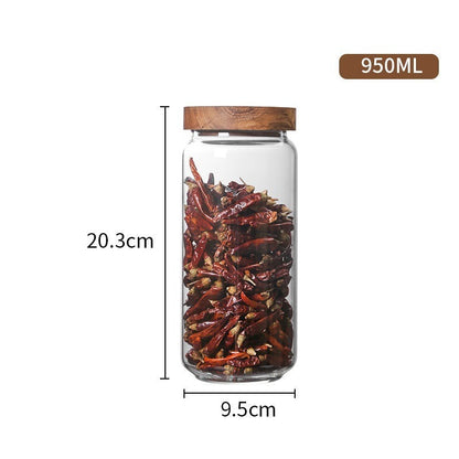 Bocal en verre avec couvercle « Densité »