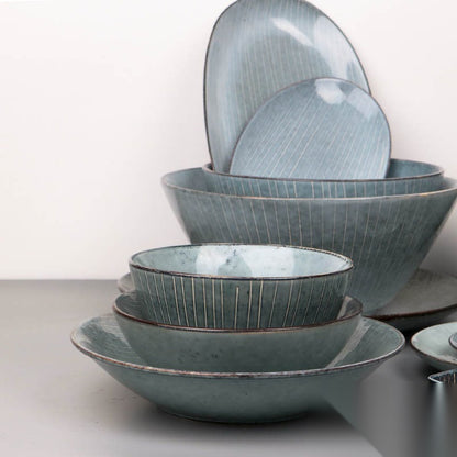 Vaisselle japonaise en céramique « Lotus »