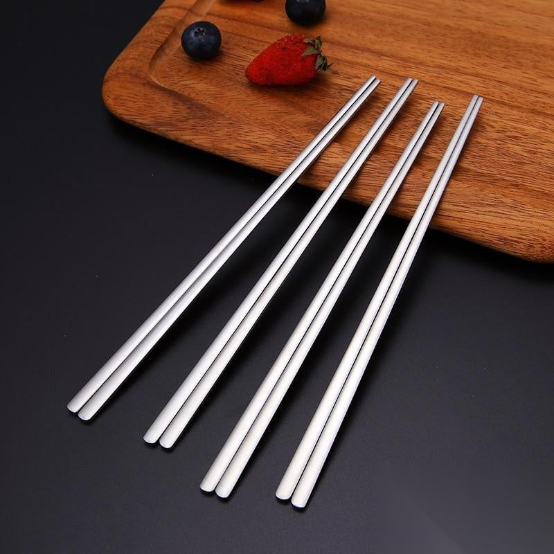 Baguettes japonaises design en inox « Edition 1 »