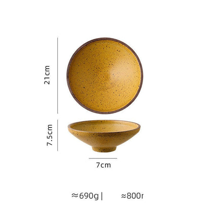 Assiette japonaise en céramique « Ébène »
