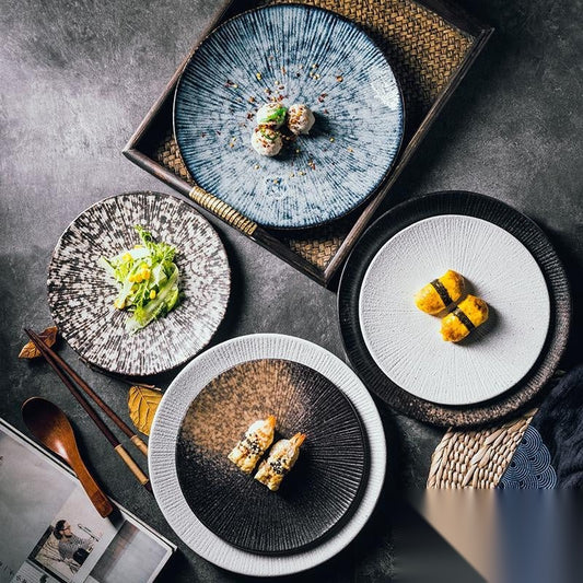 Assiette japonaise en céramique « Dahlia »