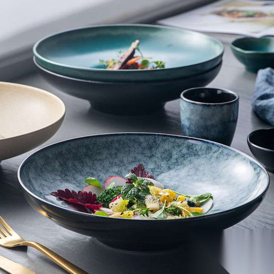 Bol / assiette creuse en céramique « Orchidée »