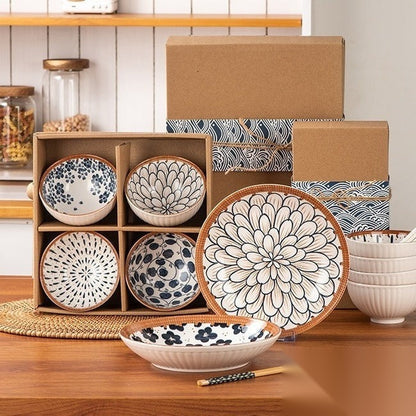 Coffret vaisselle japonaise (6 coffrets cadeaux) « Noblesse »