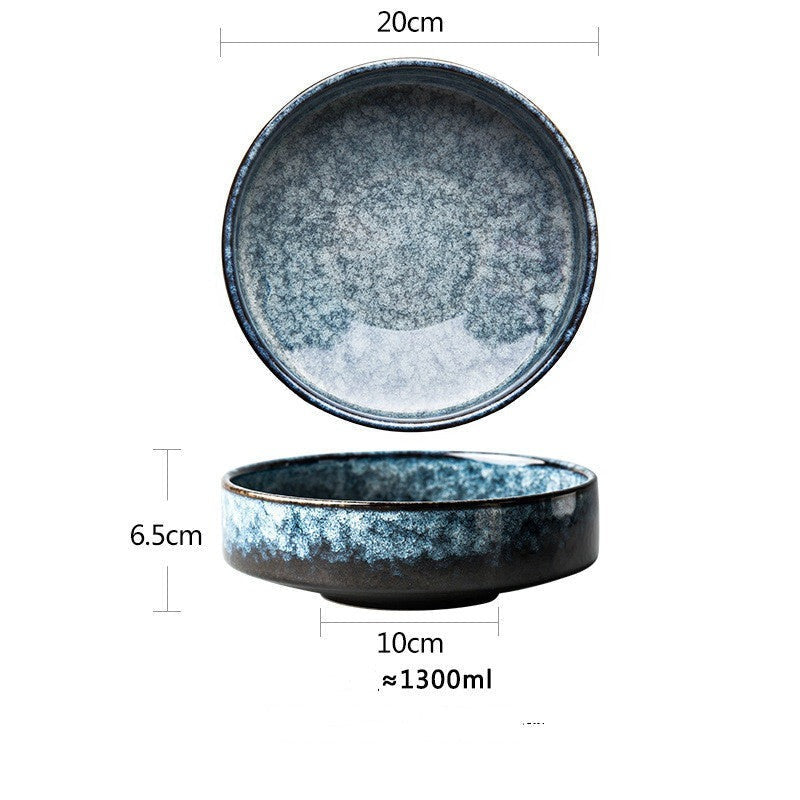 Assiette creuse & Bol en céramique « Camélia »