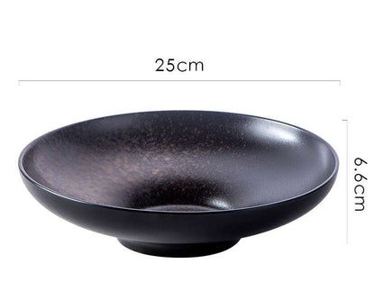 Bol / assiette creuse en céramique « Orchidée »