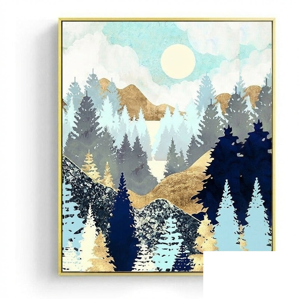 Affiche japonaise - Paysage abstrait, « Mushin »