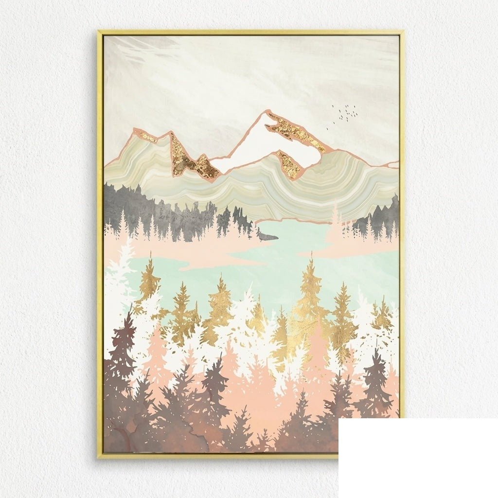 NOUVEAUTÉ || Affiche japonaise - Paysage abstrait, « Matins »