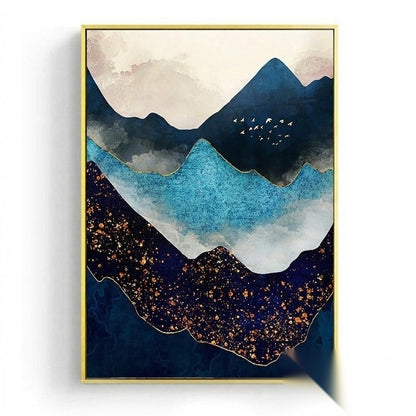 Affiche japonaise, paysage abstrait « Sabi »