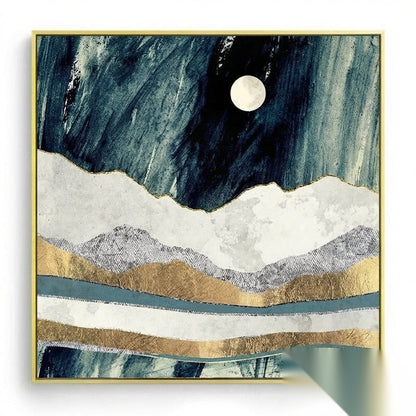 Affiche japonaise, paysage abstrait « Wabi »