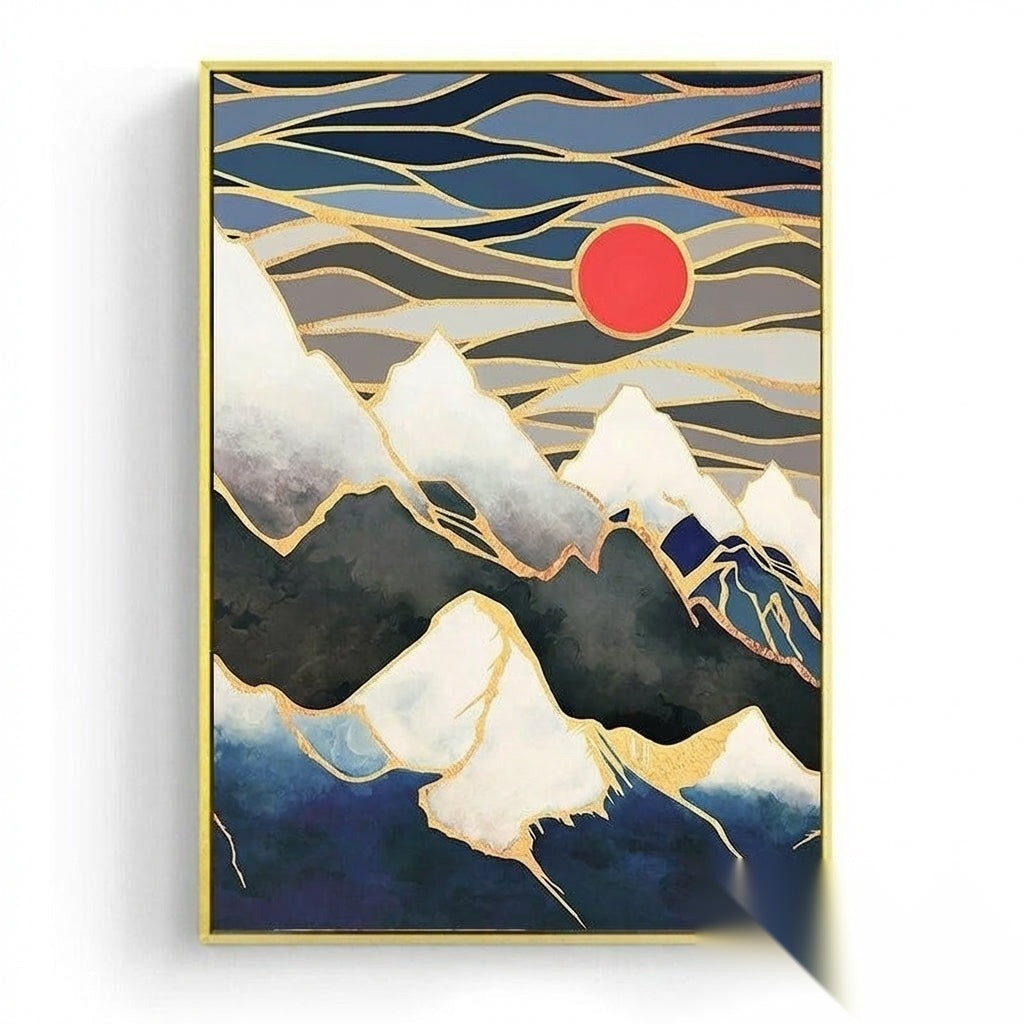 NOUVEAUTÉ || Affiche japonaise - Paysage abstrait, « Matins »