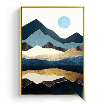 Affiche japonaise, paysage abstrait « Shizen »