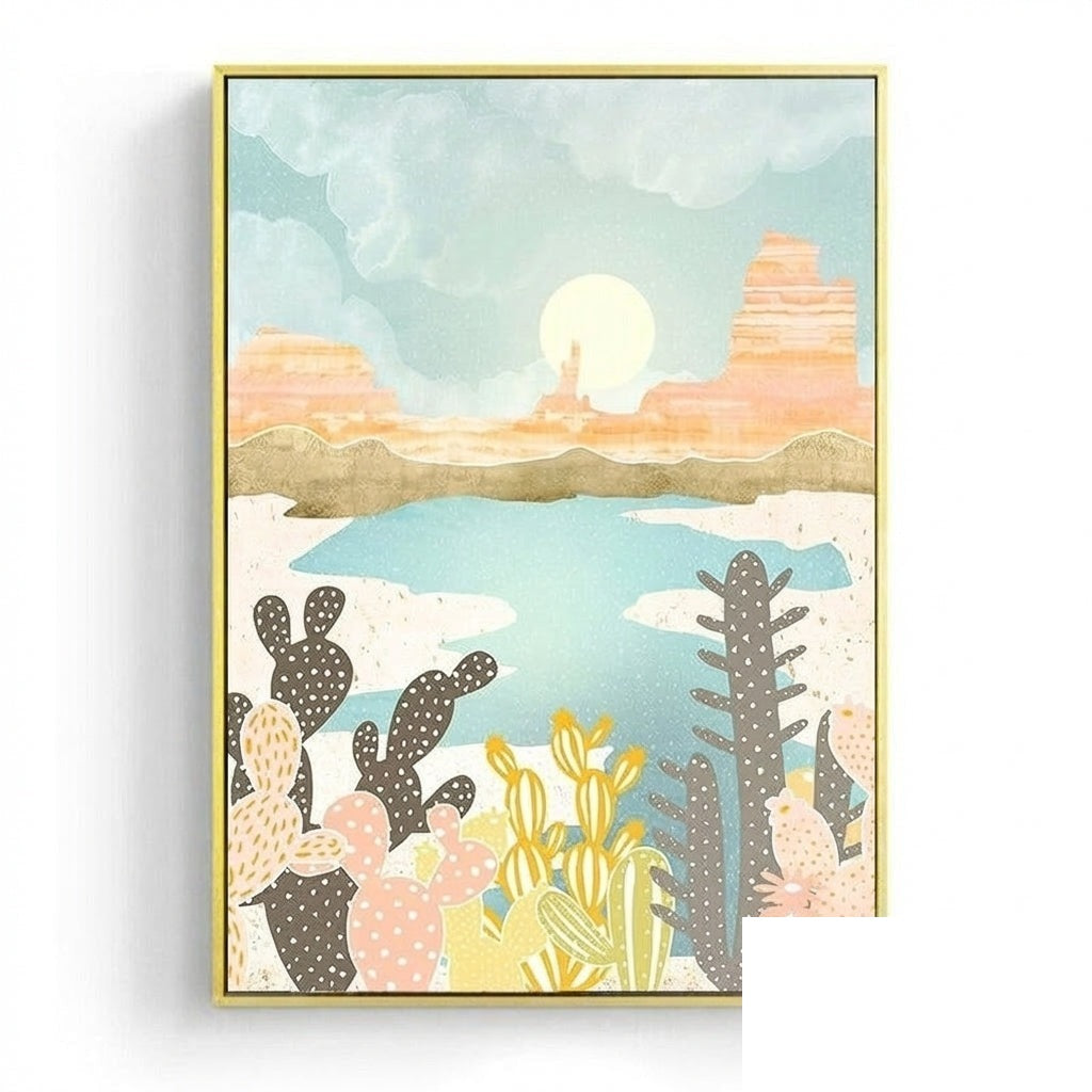 Affiche japonaise - Paysage abstrait, « Mushin »