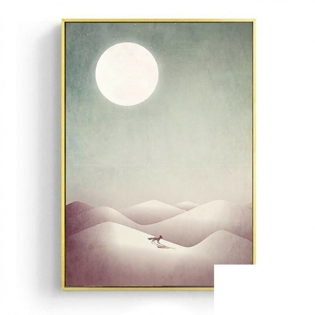 Affiche japonaise - Paysage abstrait, « Ensō »