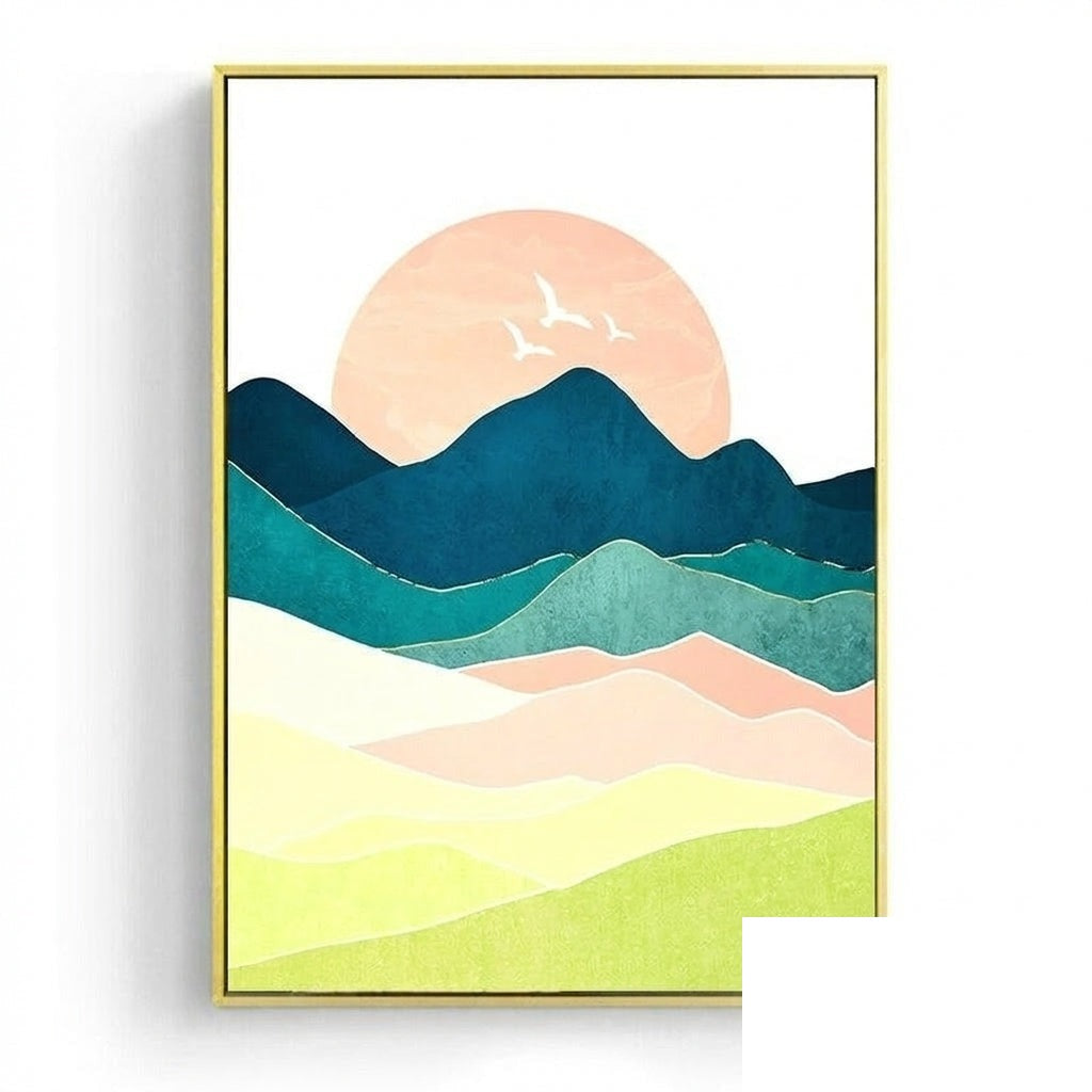 Affiche japonaise - Paysage abstrait, « Mushin »