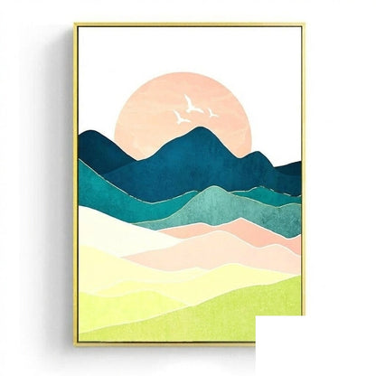 Affiche japonaise - Paysage abstrait, « Mushin »