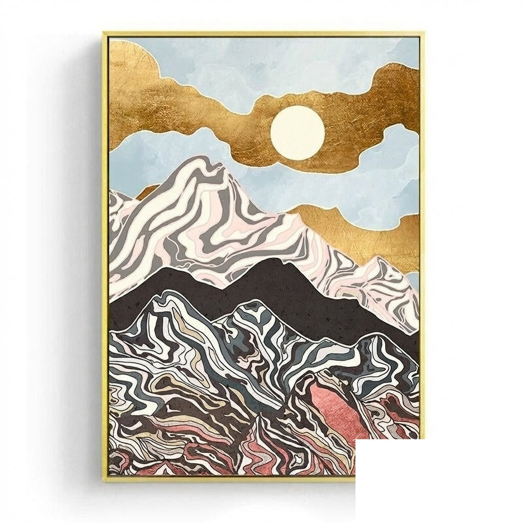 NOUVEAUTÉ || Affiche japonaise - Paysage abstrait, « Matins »