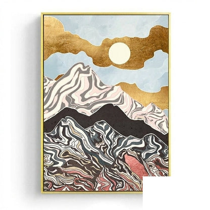 NOUVEAUTÉ || Affiche japonaise - Paysage abstrait, « Matins »