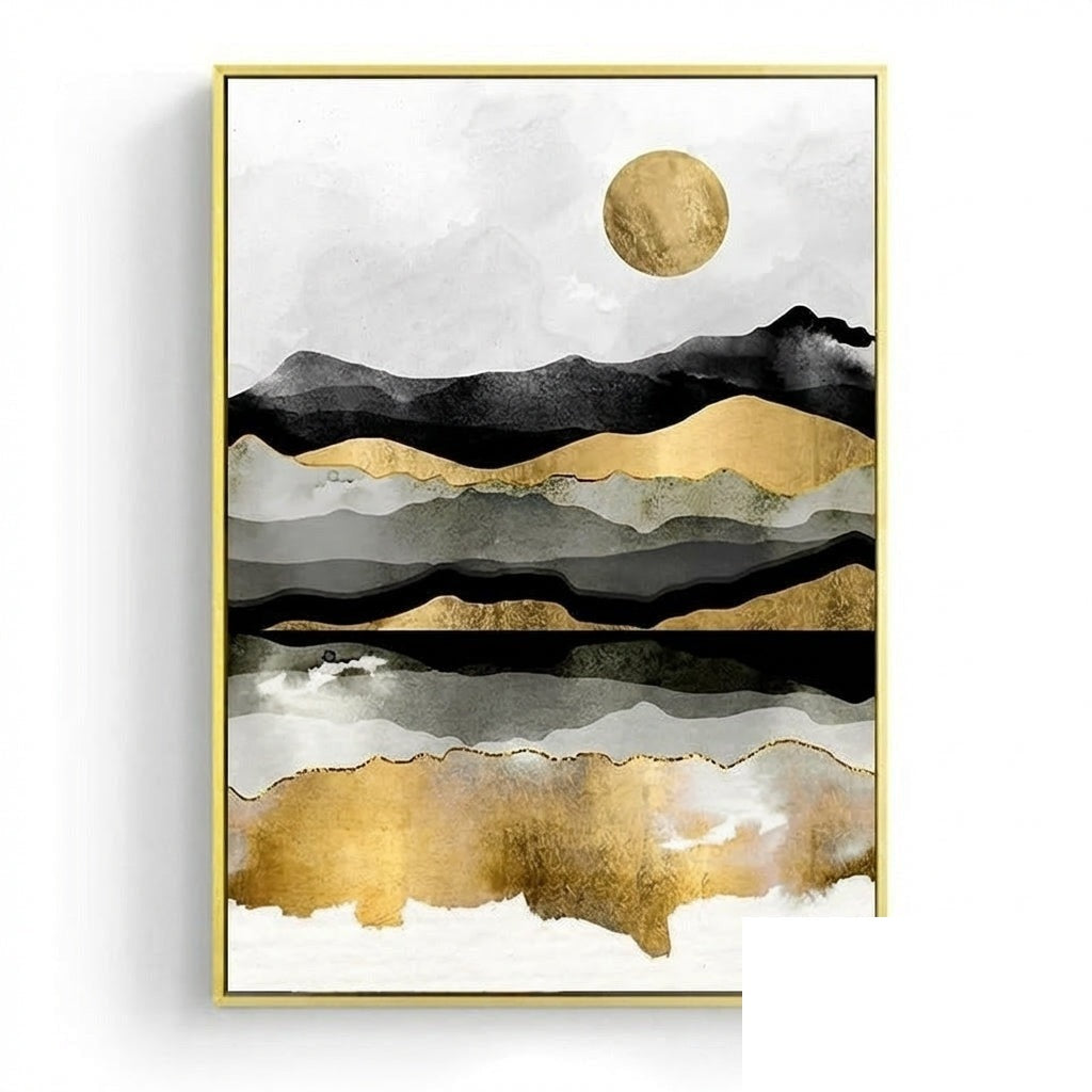 NOUVEAUTÉ || Affiche japonaise - Paysage abstrait, « Aube »