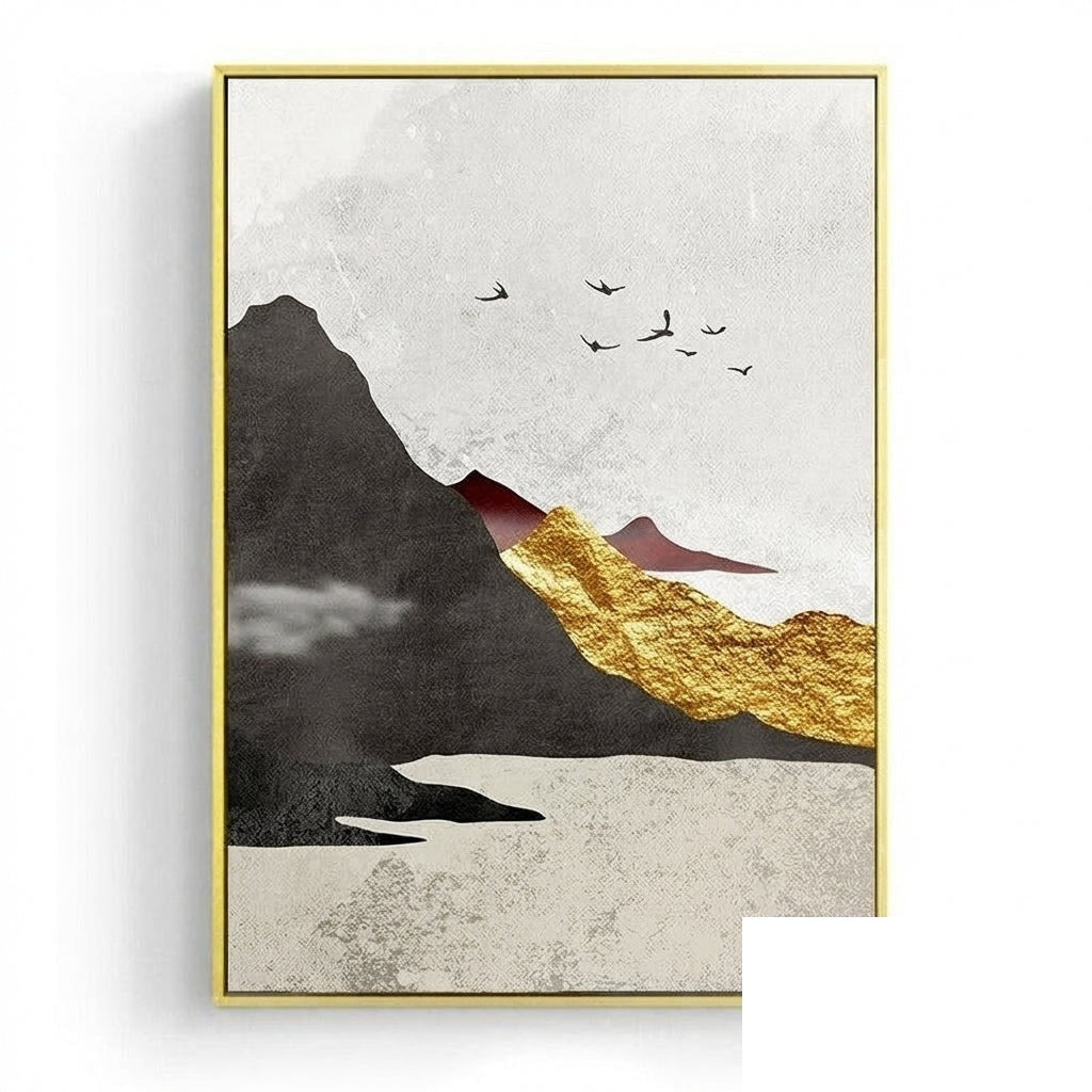 NOUVEAUTÉ || Affiche japonaise - Paysage géométrique, « Porte »