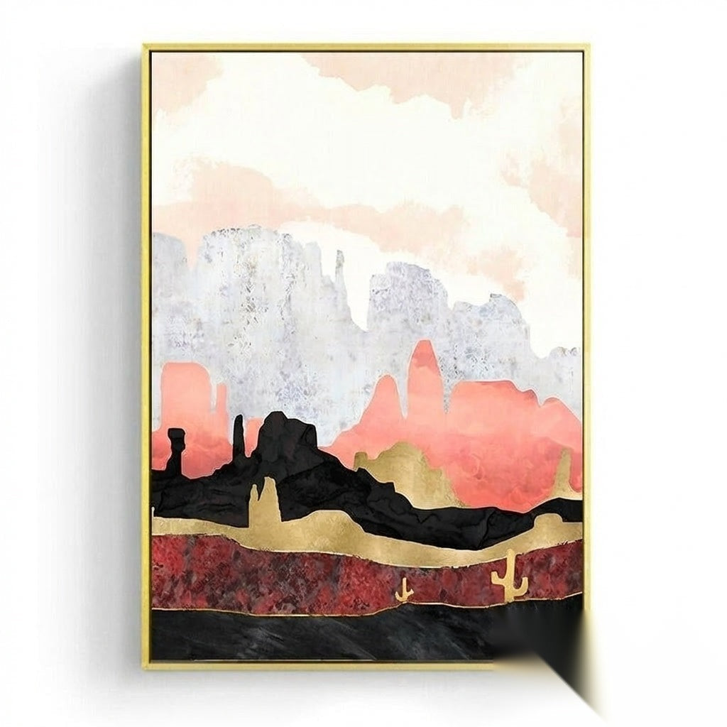 NOUVEAUTÉ || Affiche japonaise - Paysage abstrait, « Matins »