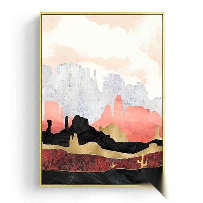 NOUVEAUTÉ || Affiche japonaise - Paysage abstrait, « Matins »