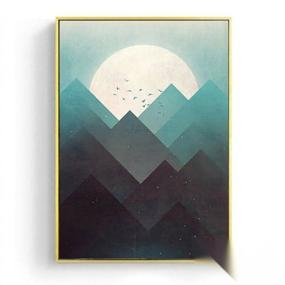 Affiche japonaise - Paysage abstrait, « Ensō »