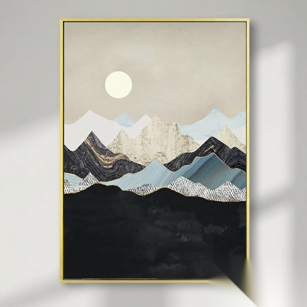 NOUVEAUTÉ || Affiche japonaise - Paysage abstrait, « Aube »