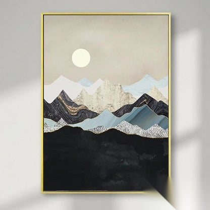 NOUVEAUTÉ || Affiche japonaise - Paysage abstrait, « Aube »
