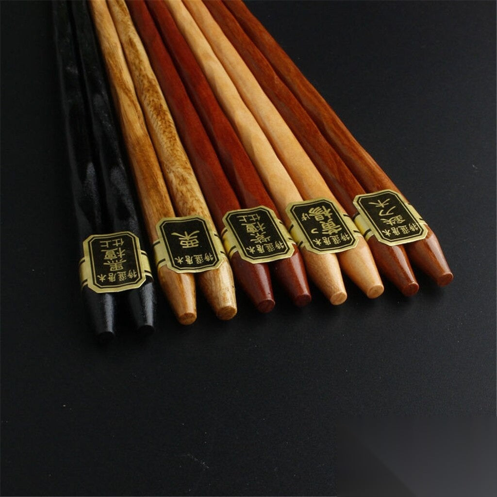 Coffret 5 baguettes collection motif bois naturel « Parme »