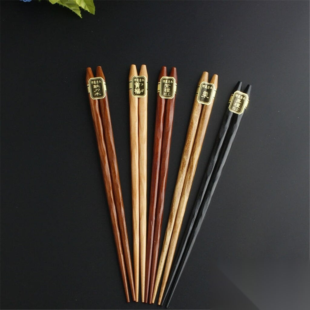 Coffret 5 baguettes collection motif bois naturel « Parme »