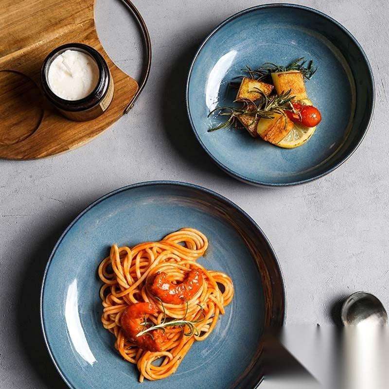 Assiette japonaise en céramique « Shimokita »