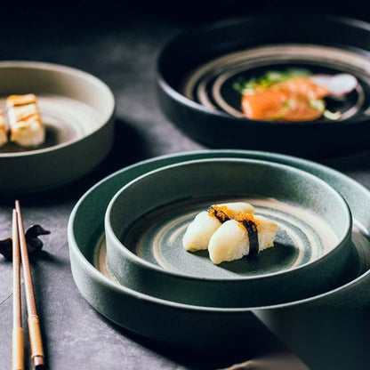 Assiette japonaise en céramique « Céladon »
