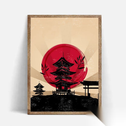 Affiches japonaises style « Texture »