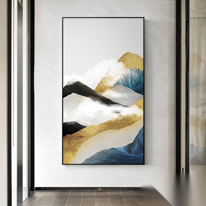 Affiche japonaise - Paysage abstrait, « Intensité »