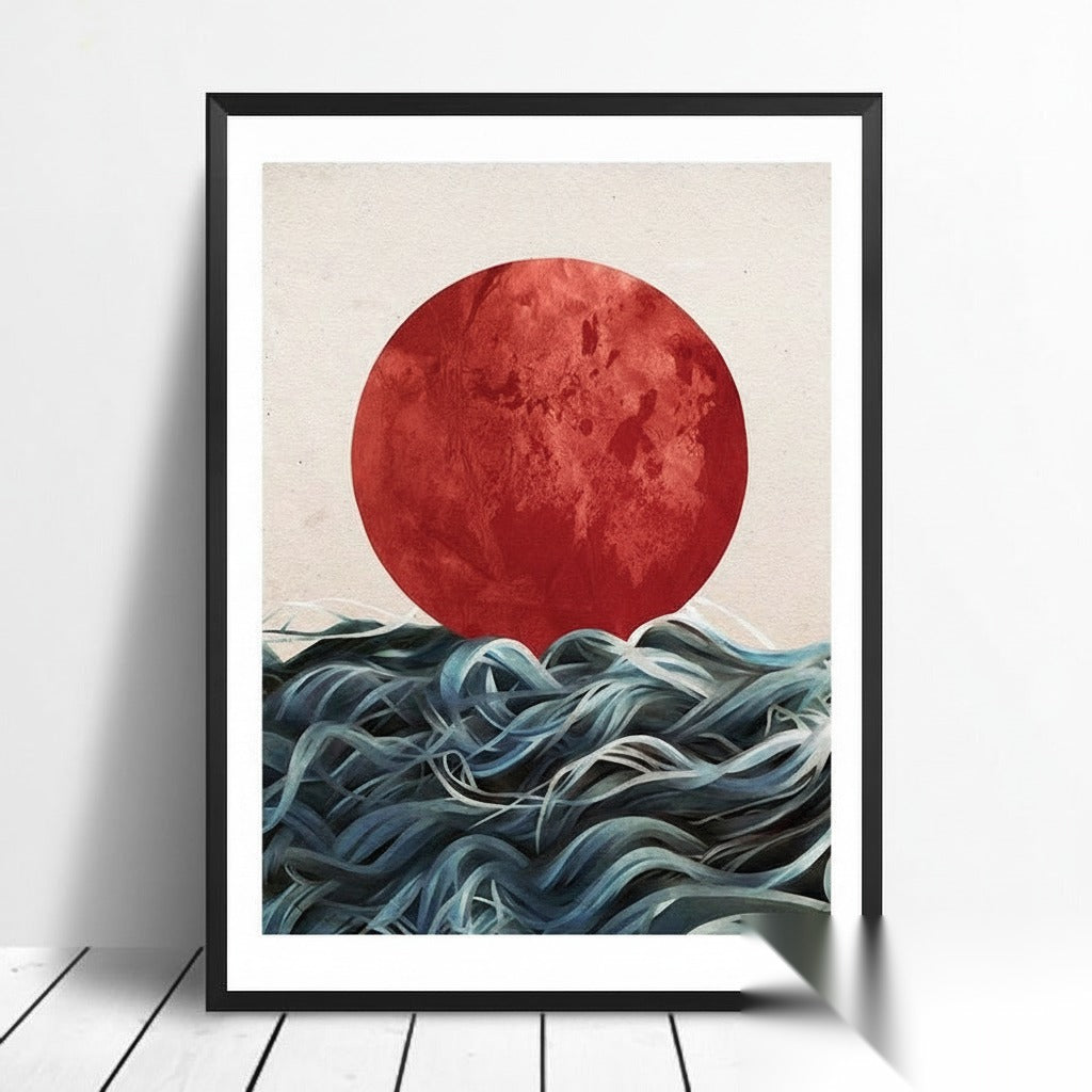 Affiche japonaise - Paysage Abstrait « Vigueur »