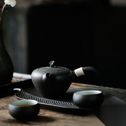 Plateau à thé japonais moderne « Vanille »