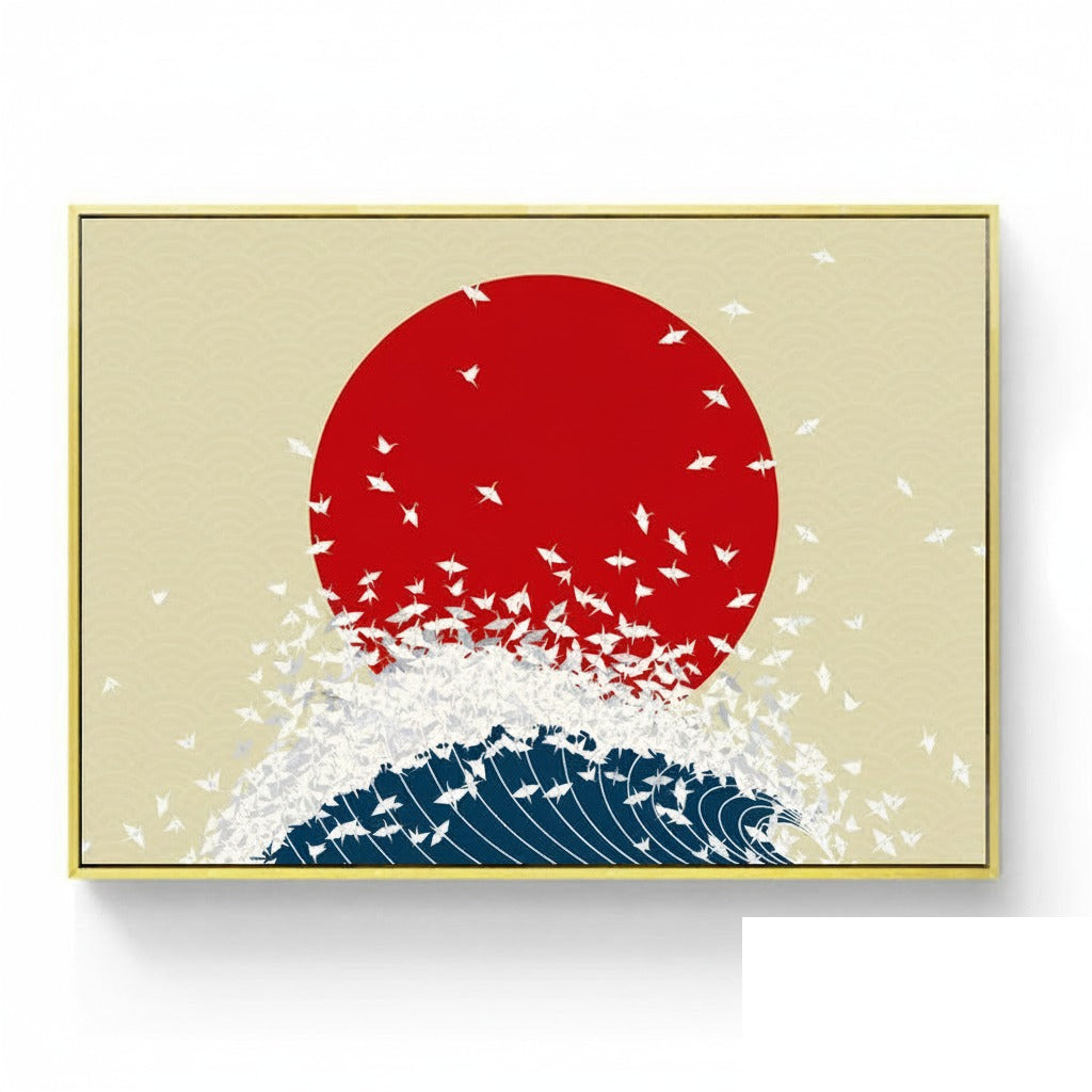 Affiche japonaise « Courbe »
