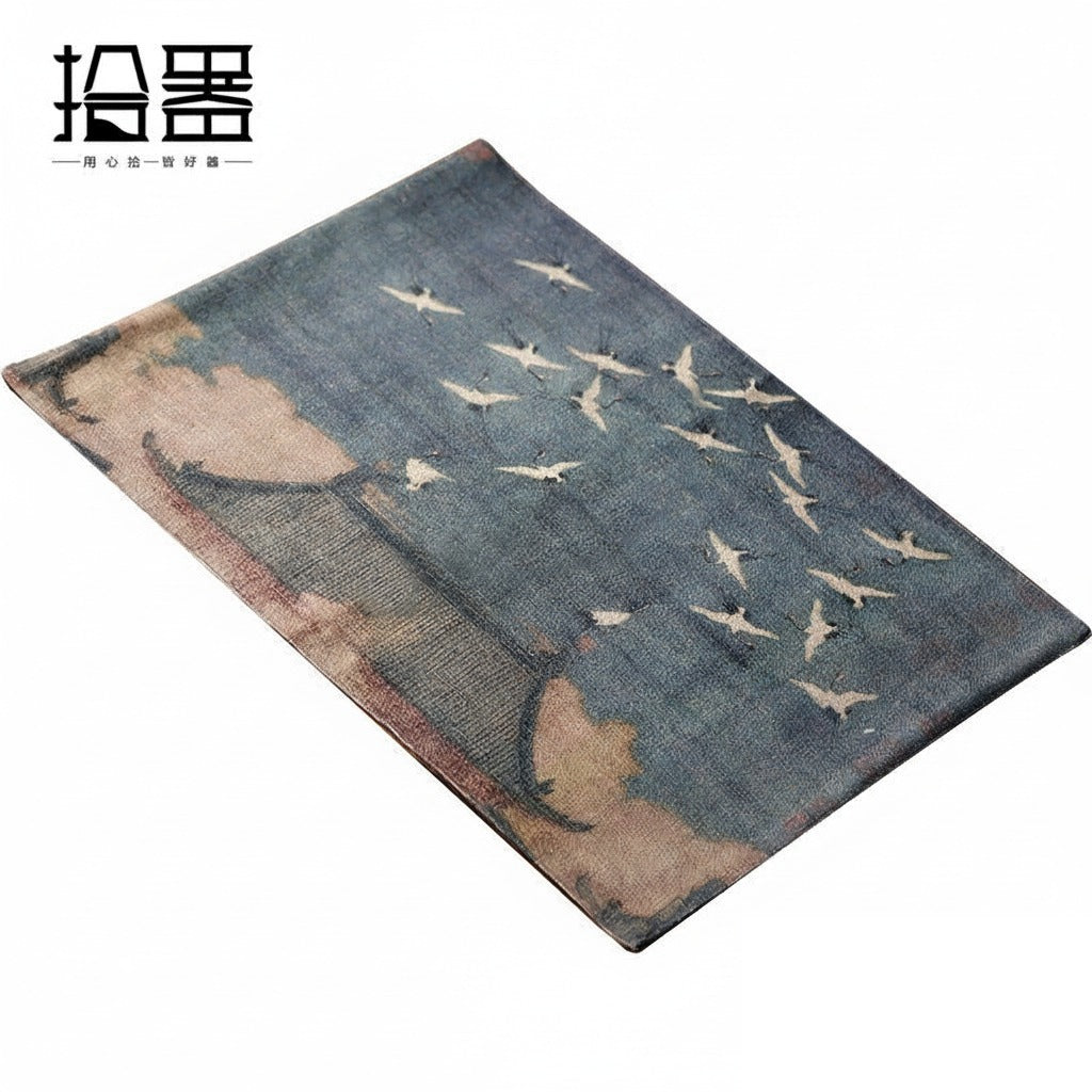 Set de table japonais vintage en toile « Cannelle »