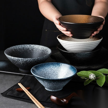 Grand bol à ramen en céramique « Ultramarin »