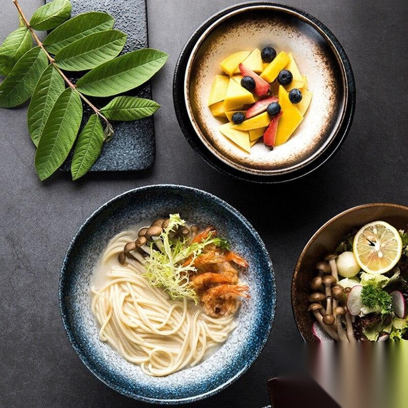 Grand bol à ramen en céramique « Ultramarin »