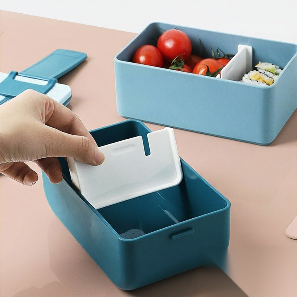 Bento portable à compartiments « Calligraphie »