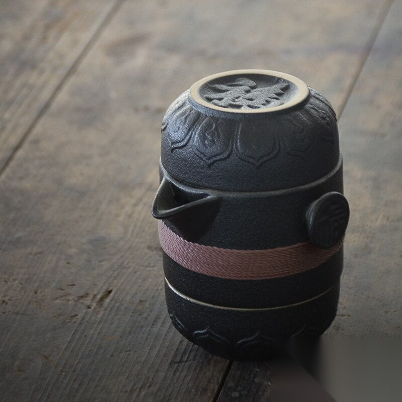 Théière japonaise portable en céramique « Café »