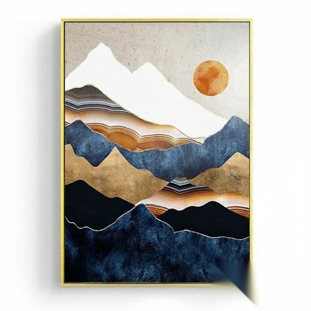 Affiche japonaise, paysage abstrait « Sabi »