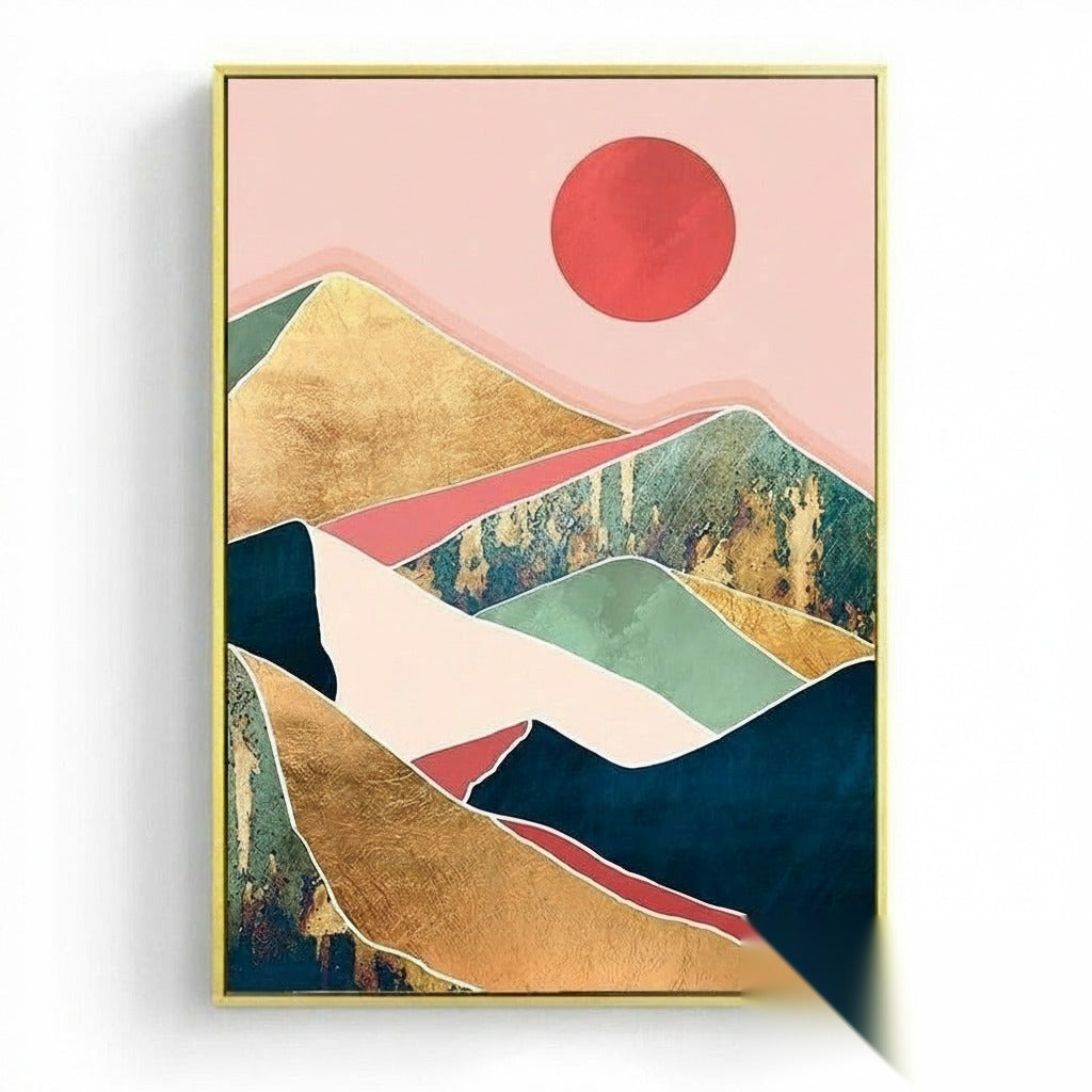 NOUVEAUTÉ || Affiche japonaise - Paysage abstrait, « Matins »
