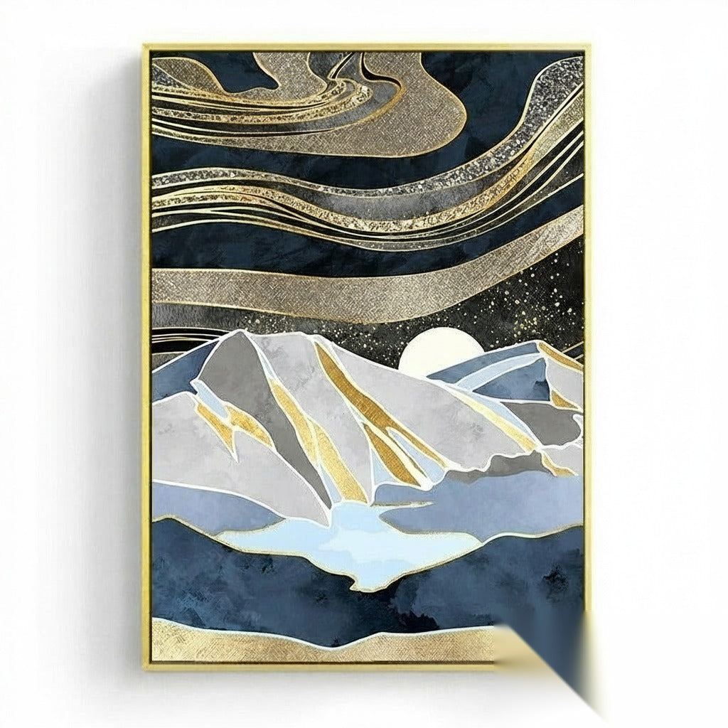NOUVEAUTÉ || Affiche japonaise - Paysage abstrait, « Aube »